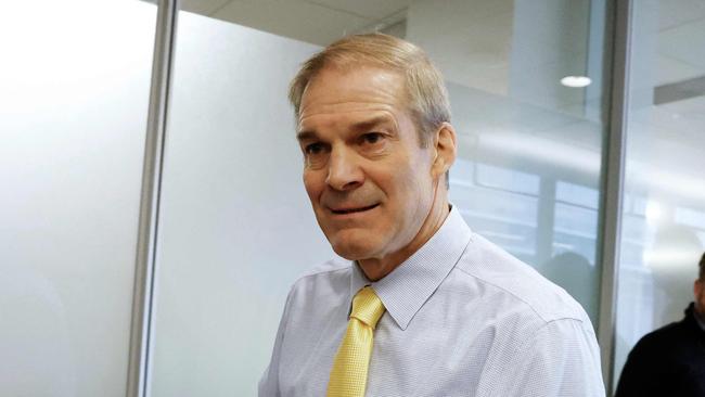 Republican congressman Jim Jordan arrives for a closed-door deposition with the House Oversight Committee. Picture: Getty Images