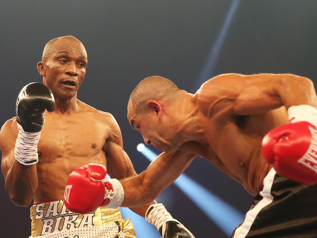 Former World title holders Sam Soliman and Sakio Bika go toe to toe. NCA Newswire.