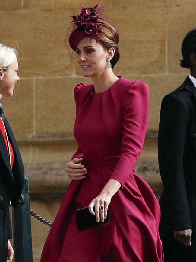 Kate donned a gorgeous Alexander McQueen dress. Picture: AP