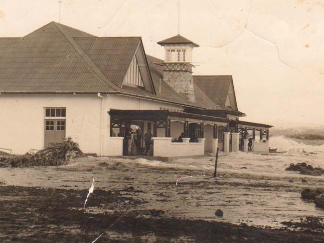 Kirra Surf Club in the Great Gold Coast Cyclone of 1954