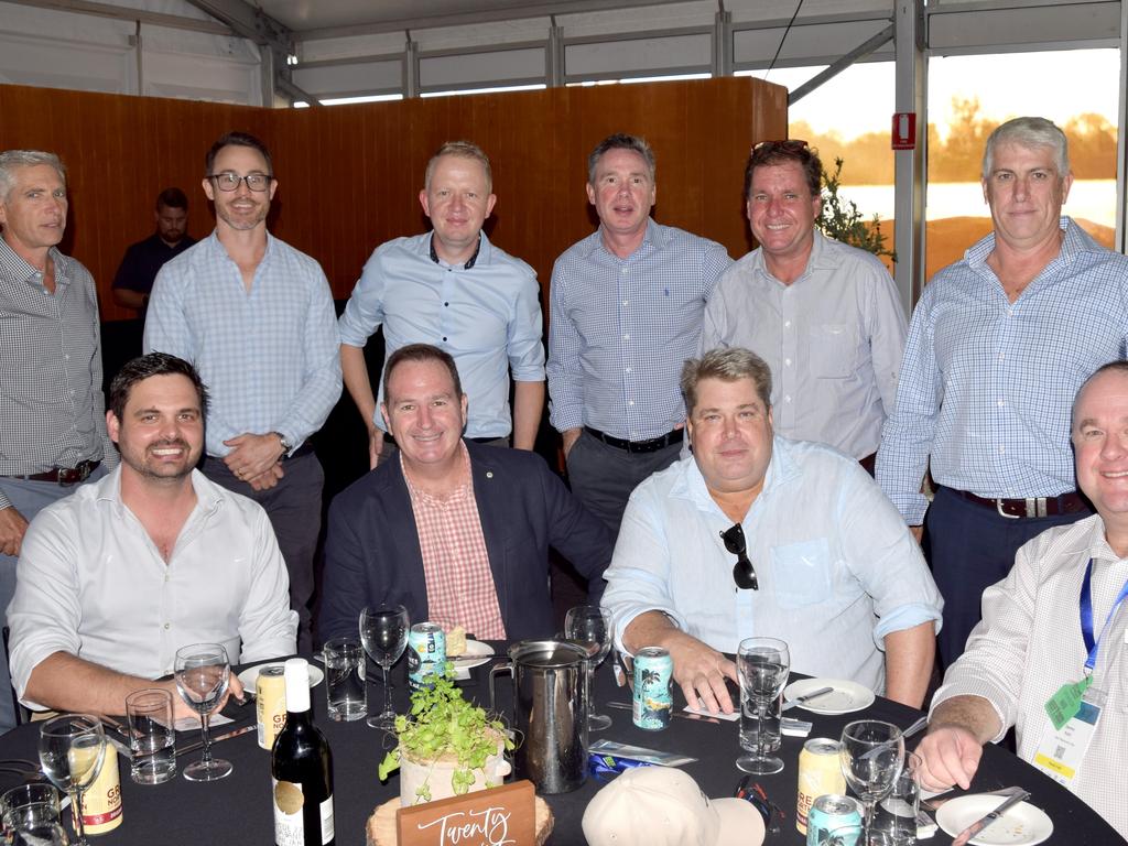 BEEF AUSTRALIA 21: Graham Crow, Lachlan McCurtrie, Allan Strydom, Andrew Beaumont, Tim Collard, Gideon Genad, James Toole, Peter Marshall and Darren Kuhl at the Main Event Lunch