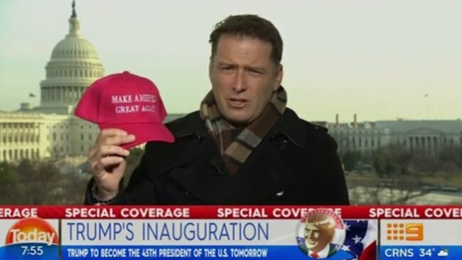 The Today host cracks a joke with some Trump merchandise.