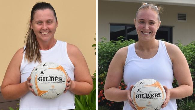 Capricorn Claws' captain Courtney Napper (left) and vice-captain Bridget Fletcher.