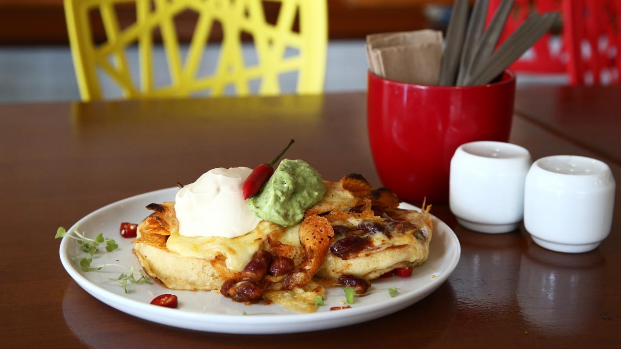 The Mexican pancake dish at Helga's Pancake House. PICTURE: BRENDAN RADKE