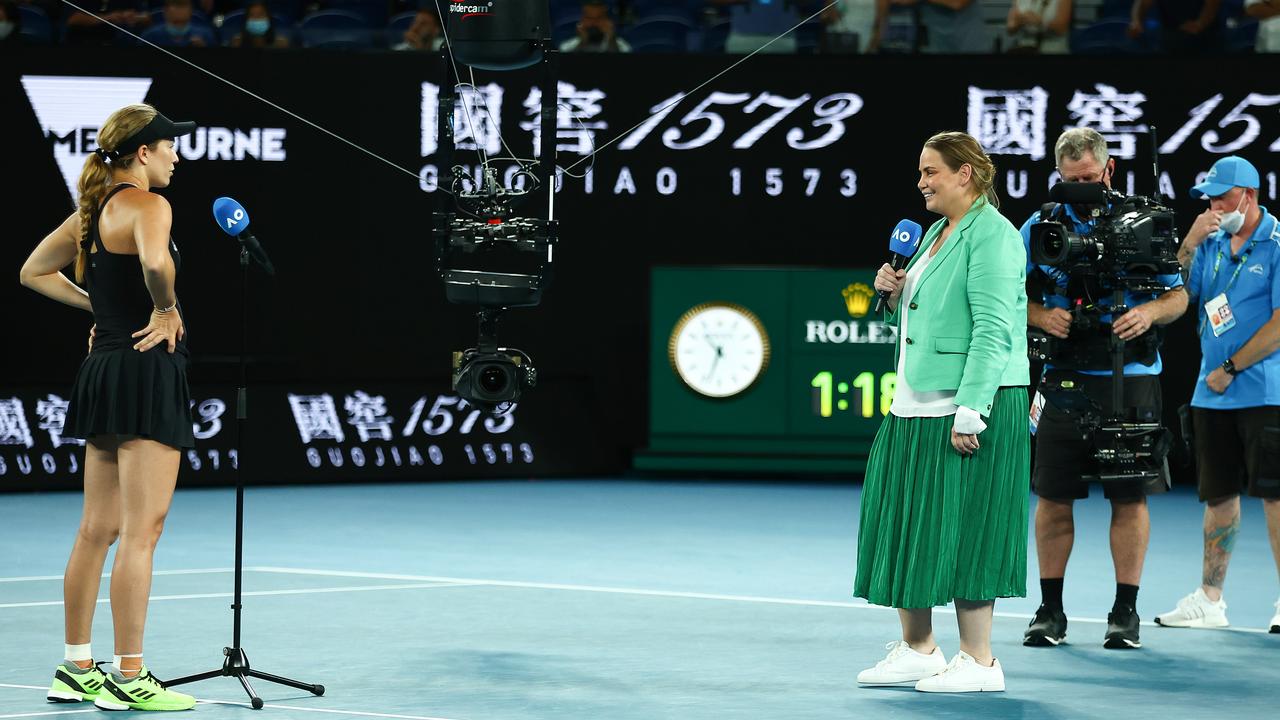 Dokic (right) has established herself as a popular media personality. (Photo by Clive Brunskill/Getty Images)