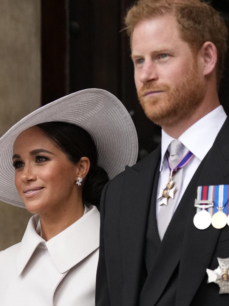 Harry and Meghan only met with the Queen briefly in June. Picture: Getty Images.