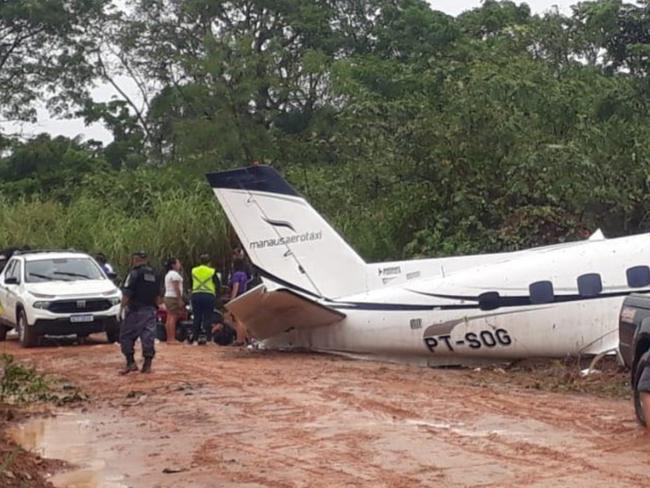 The plane crashed in the Brazilian Amazon. Picture: Supplied