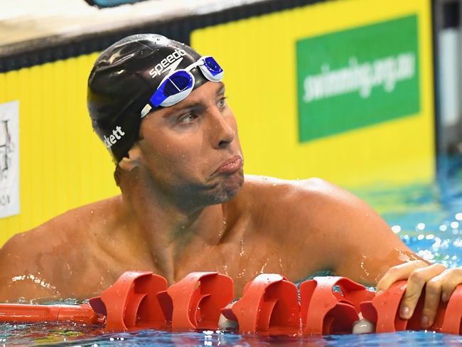 Grant Hackett of Australia at the 2016 Australian Swimming Championships at the South Australia.