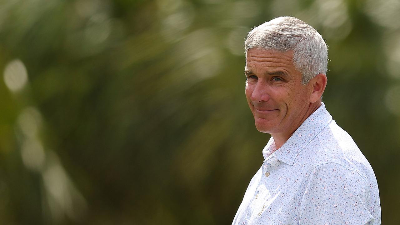 PGA Tour commissioner Jay Monahan says the bans are necessary to protect the interests of the tour.