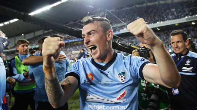 Ryall has won two premierships with the Sky Blues. Picture: Brett Costello