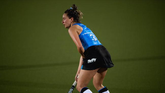 Brooke Peris in the first Festival of Hockey match between the Territory Stingers and Brisbane Blaze. Picture: Pema Tamang Pakhrin