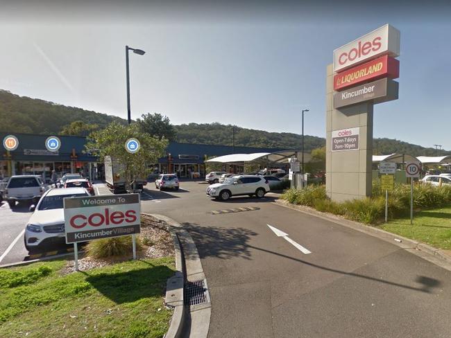 Police were called to patrol Kincumber Shopping Village after several reports of a white Holden doing burnouts in the area.