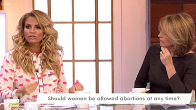 Price made the startling admission on TV panel show Loose Women.