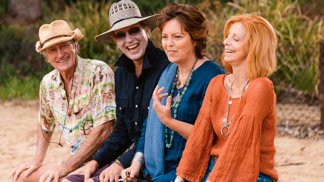 Bryan Brown, Richard E. Grant, Greta Scacchi and Heather Mitchell in Palm Beach. Picture: Supplied