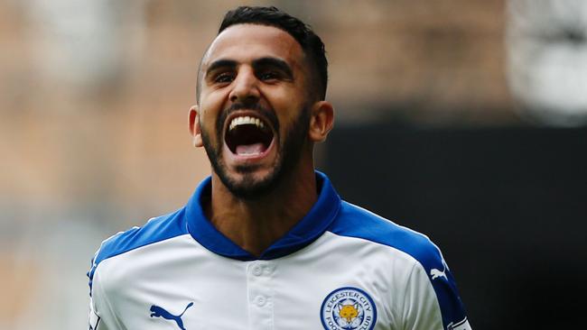 Leicester City's Algerian midfielder Riyad Mahrez.