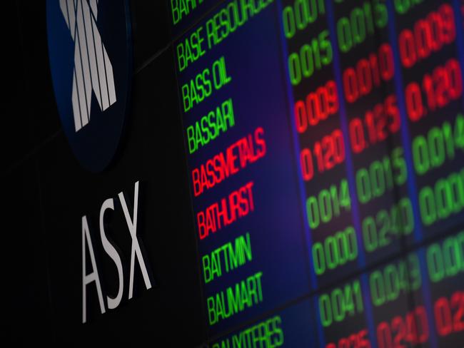 The indicator board at the Australian Securities Exchange (ASX) is seen in Sydney, Tuesday, July 30, 2019. The Australian share market has opened higher, with every sector joining an early rally, as the ASX200 broke through its intra-day all-time high set in November 2007, just before the global financial crisis. (AAP Image/Paul Braven) NO ARCHIVING