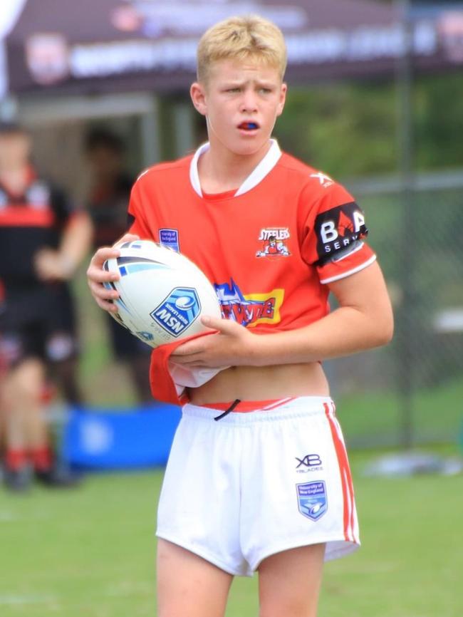Stewart represented the Steelers in junior reps. Picture: Supplied