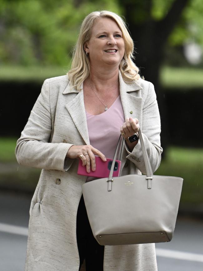 North Sydney MP Kylea Tink arriving at the Lodge. Picture: Martin Ollman / The Australian