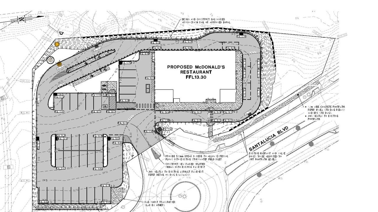 Proposed Kepnock McDonalds plans.