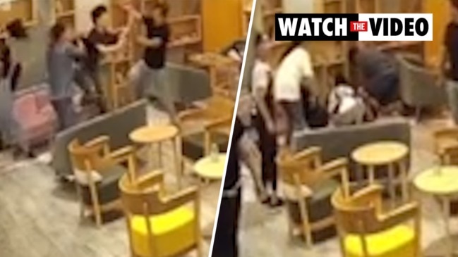 CCTV footage of Fun Tea fight