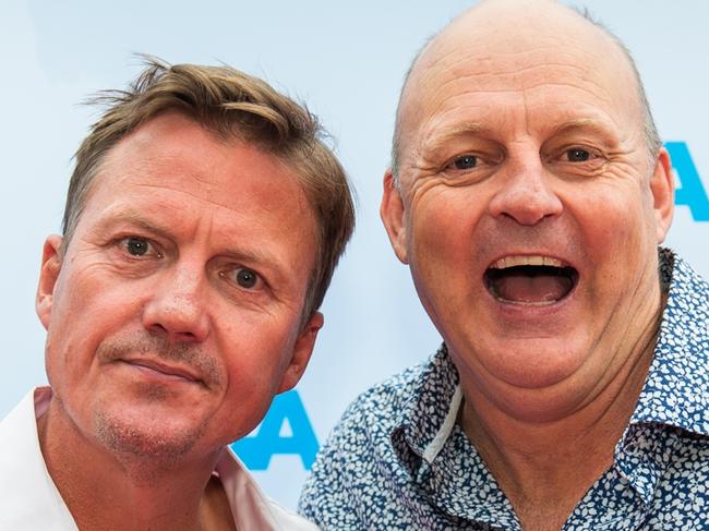 James Brayshaw and Billy Brownless at the SCA Sunset Sessions in South Melbourne on Thursday, March 5, 2020.Picture: SCA/SUPPLIED