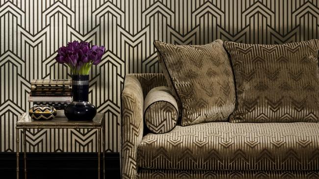 Catherine Martin has just released Metropolis, a range of fabrics and wallpapers for Mokum Textiles, channelling the heyday of Art Deco style.