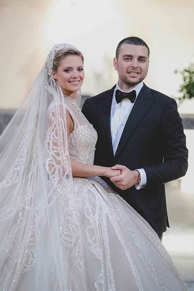 See the two extravagant wedding dresses Elie Saab designed for his