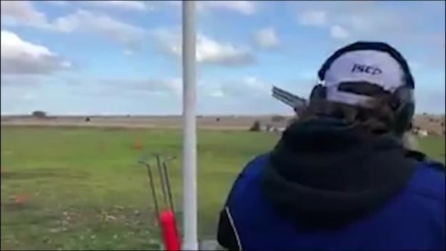 Russell Crowe on target to hone shooting skills. Video- Twitter