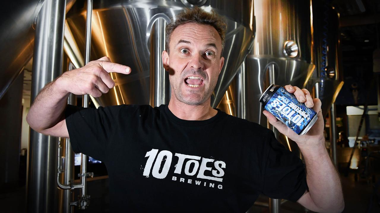 Rupert Hall is the owner of 10 Toes Brewing. Picture: Patrick Woods.