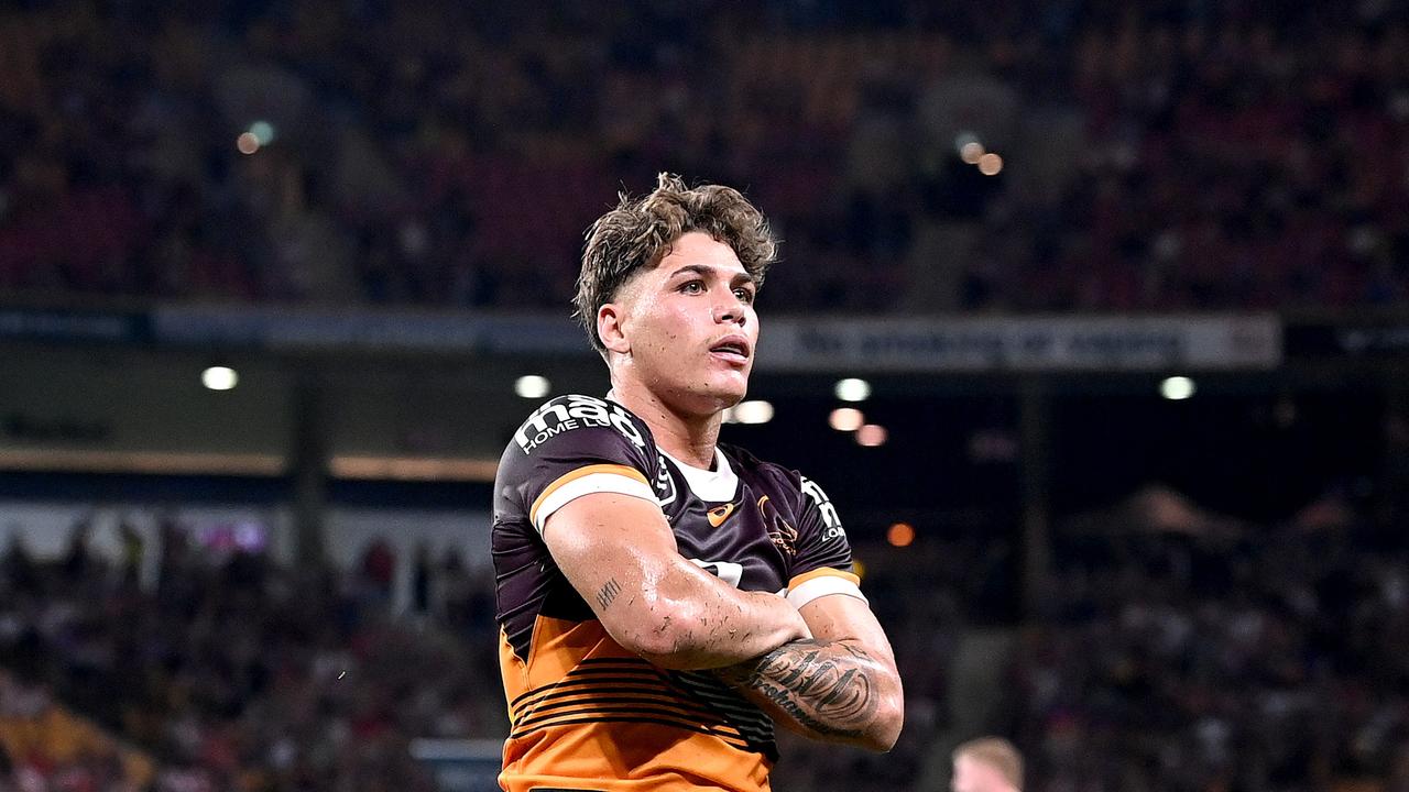 Reece Walsh had a message for the Dolphins ahead of the Battle of Brisbane, declaring Suncorp Stadium is the Broncos house. Picture: Getty Images.