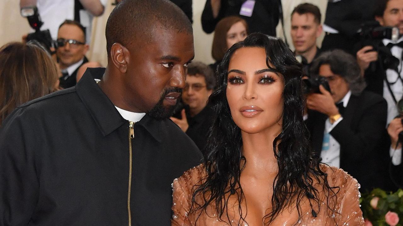 Kim Kardashian and Kanye West at the 2019 Met Gala. Picture: Angela Weiss/AFP