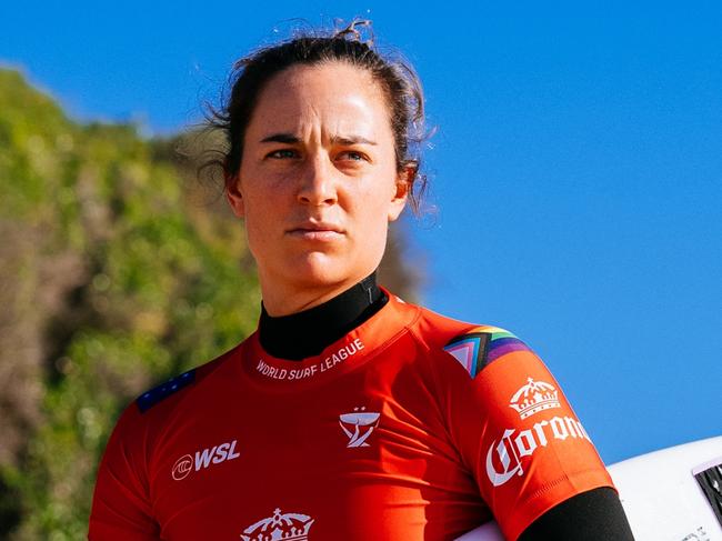 JEFFREYS BAY, EASTERN CAPE, SOUTH AFRICA - JULY 15: Two-time WSL Champion Tyler Wright of Australia prior to surfing in Heat 1 of the Semifinals at the Corona Open J-Bay on July 15, 2022 at Jeffreys Bay, Eastern Cape, South Africa. (Photo by Alan Van Gysen/World Surf League via Getty Images)