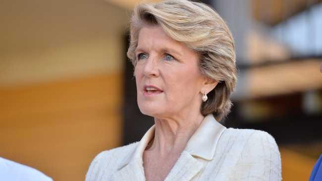 Julie Bishop visit Ipswich today. Picture: Brenda Strong