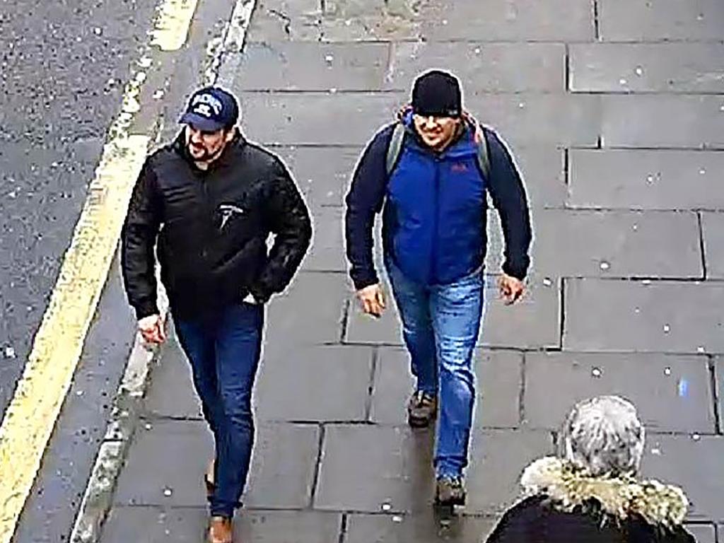 Alexander Petrov (R) and Ruslan Boshirov (L) were identified as the assassins. Picture: AFP