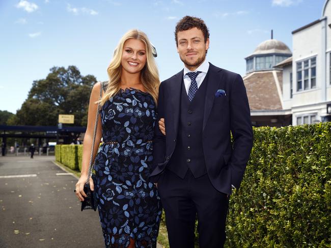 Sophie Dillman pictured with her partner Patrick O'Connor. Picture: Sam Ruttyn
