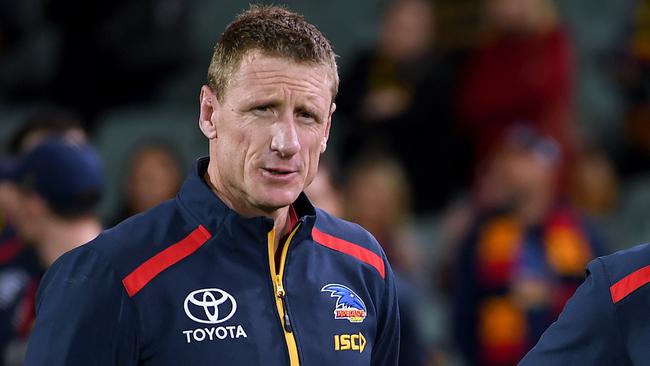 Brett Burton was understood to have been prepared to go to court over his dismissal by the club before he and the Crows agreed on a payout. Picture: Mark Brake/Getty Images