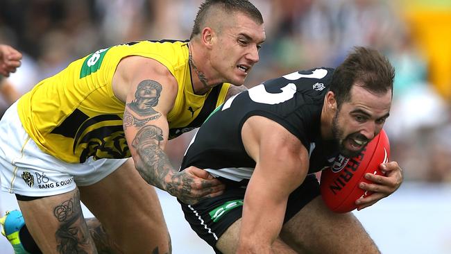 Adam Cooney wants to see the likes of Dustin Martin and Steele Sidebottom roam free. Picture: Wayne Ludbey