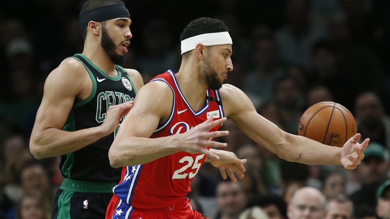 Ben Simmons’ 76ers fell to the Celtics.