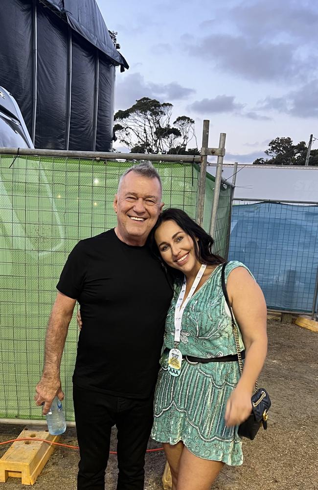 Jimmy Barnes is pictured with long lost daughter Katy Lee Carroll.