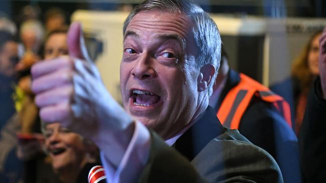 Former leader of the UK Independence Party Nigel Farage. Picture: AFP