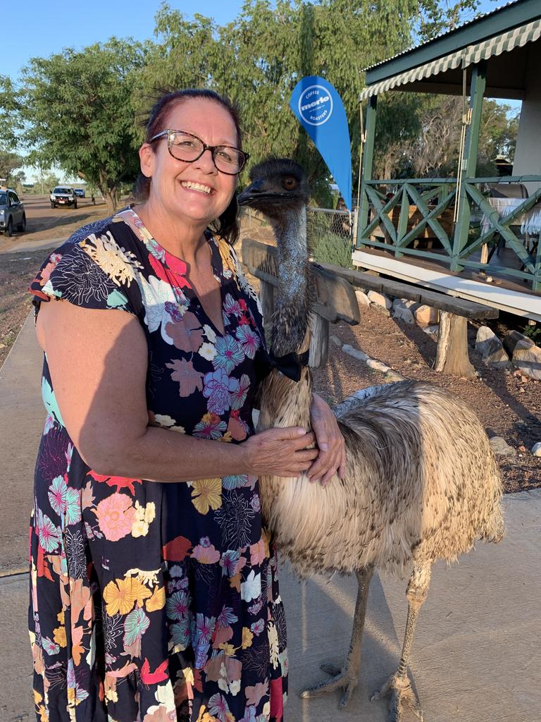 Leanna Byrne helped hatch the emus with an electric blanket. Picture: Supplied