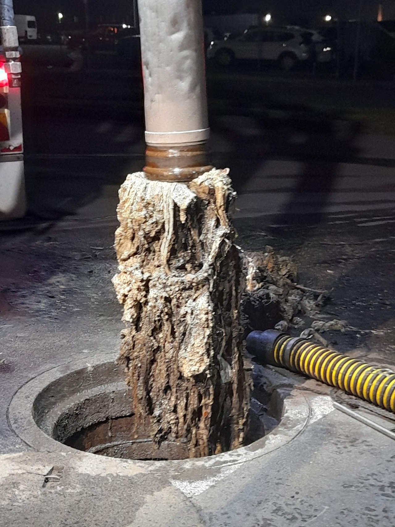 One of the fatbergs that caused a sewage spill. Picture: Barwon Water