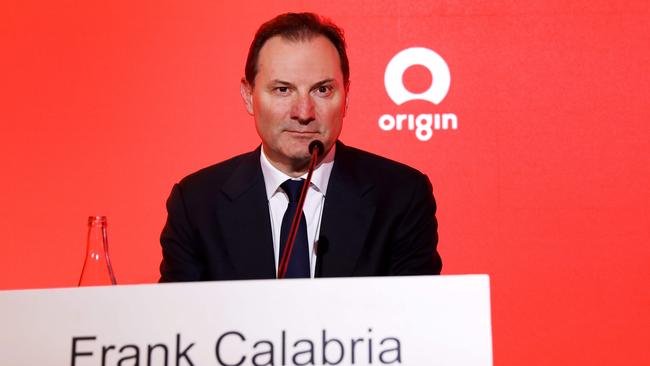 Origin CEO Frank Calabria – the clue is in the picture. Picture: Jane Dempster