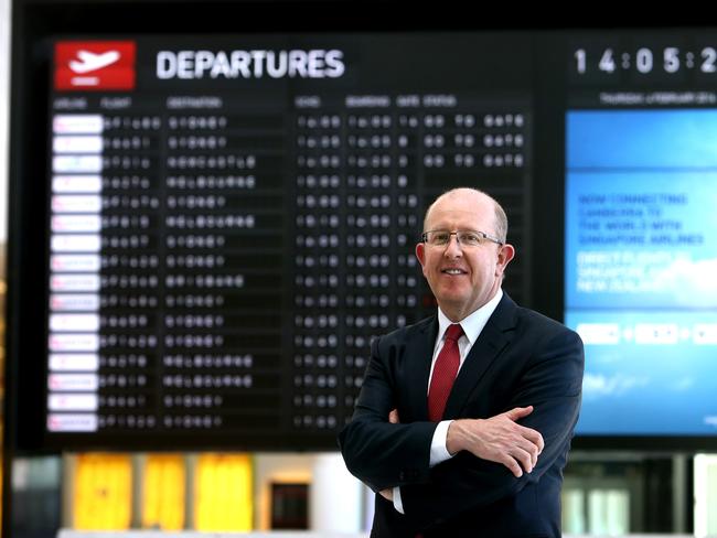 Canberra Airport Managing Director Stephen Byron who recently secured the airport's first international flights to Singapore. At the Canberra Airport Terminal. Picture Kym Smith