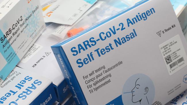 Dr Luan Tran has 57,000 rapid antigen tests that he ordered for his clinic a short time ago. He wants to sell them to SA Health - SA Health hasn't replied. 1 January 2022. Picture Dean Martin