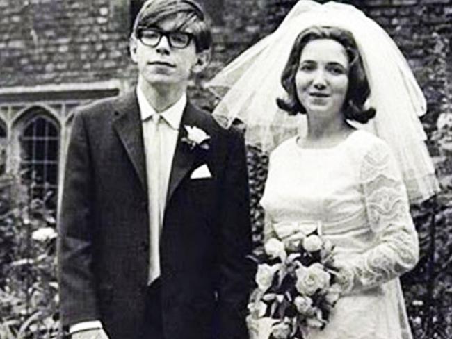 Stephen Hawking and first wife Jane. Picture: Supplied