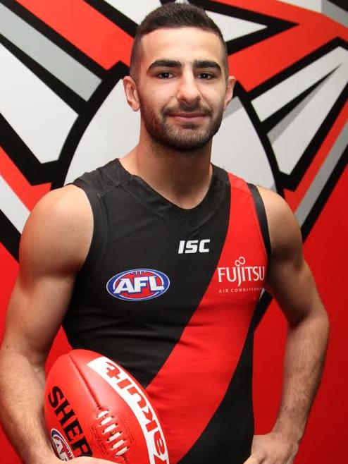 Adam Saad will add plenty to the Bombers’ half backline. Picture: essendonfc.com.au