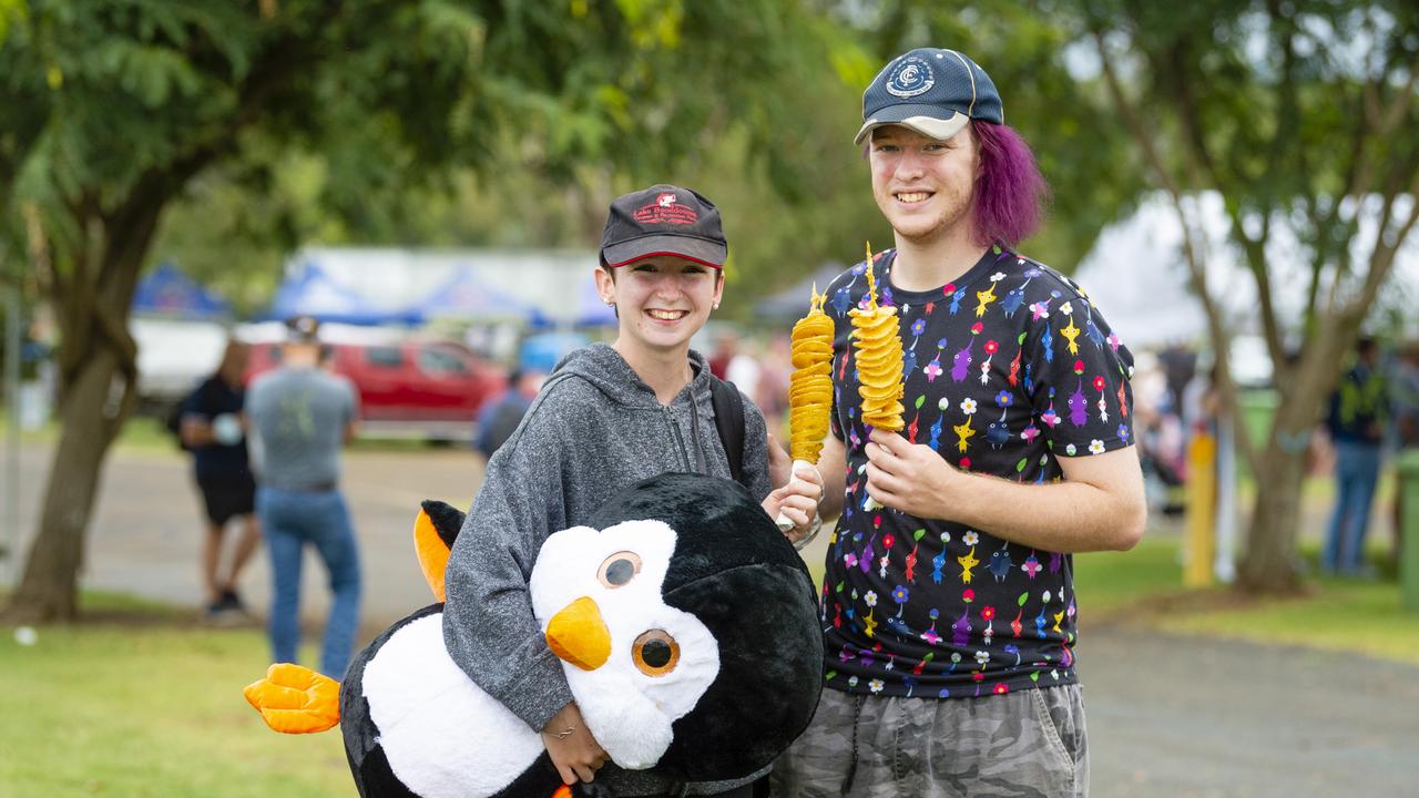 Alana Priest and AJ Bateup at the 2022 Toowoomba Royal Show, Friday, March 25, 2022. Picture: Kevin Farmer