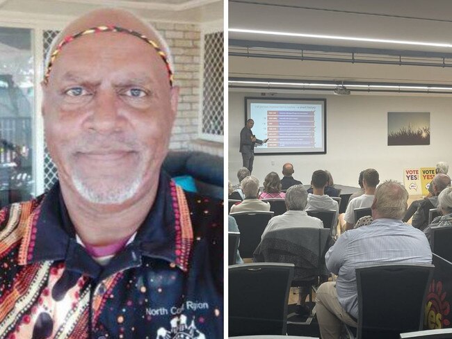 What really happened in the moments before an Aboriginal man was told to ‘sit down and shut up’ at a Voice forum has been revealed.