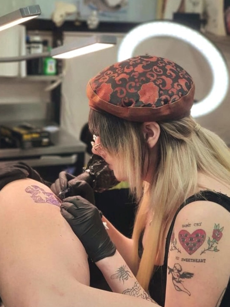 Bee Rose has always wanted to be a tattoo artist. Picture: Supplied